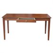 International Concepts 1 Drawer Large Writing Desk in Espresso
