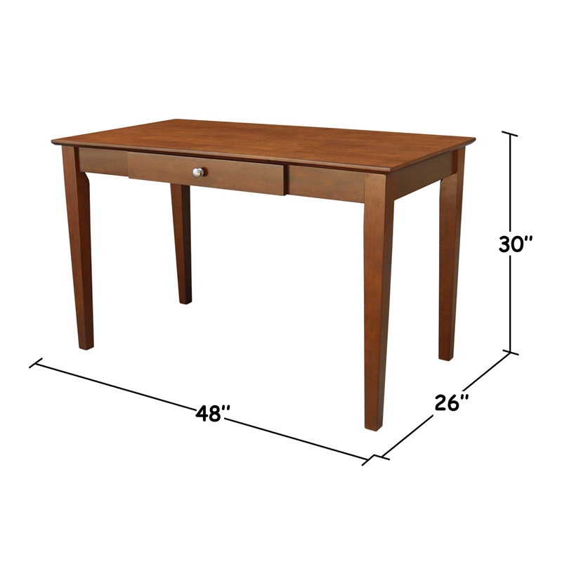 International Concepts Desk With Drawer - Basic Size And Chair