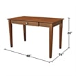 International Concepts Desk With Drawer - Basic Size And Chair