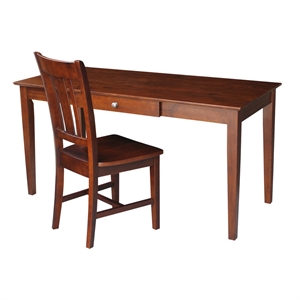 International Concepts Desk With Drawer - Larger Size And Chair