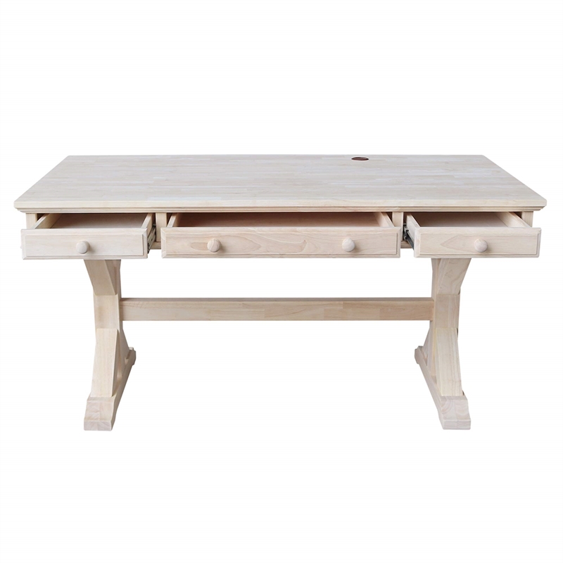 International Concepts Executive Desk - With Canyon Base
