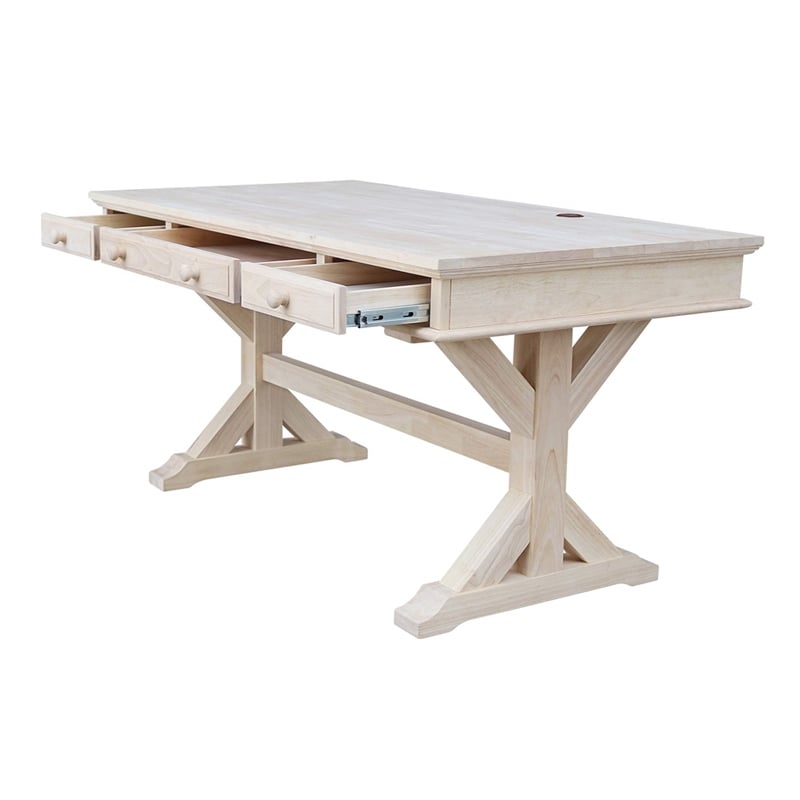 International Concepts Executive Desk - With Canyon Base