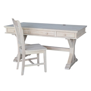 International Concepts Executive Desk - With Canyon Base