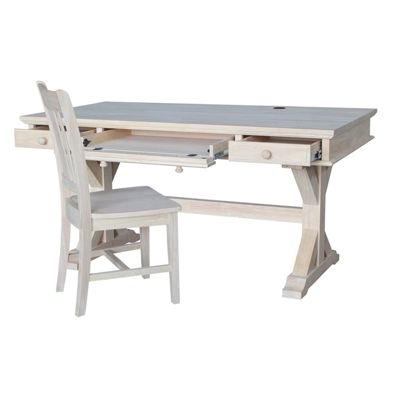International Concepts Executive Desk - With Canyon Base