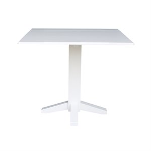 International Concepts 36&quot Square Dual Drop Leaf Dining Table