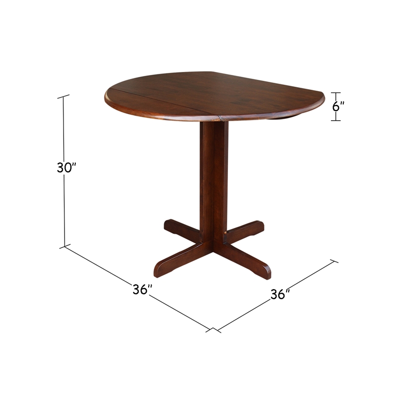 International Concepts Dual Drop Leaf Table - 36