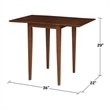 International Concepts Small Dropleaf Table