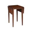 Small Wood Espresso Dual Drop Leaf Table With 2 San Remo Chairs in Espresso