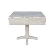International Concepts Solid Wood Dual Drop Leaf Dining Table - Unfinished