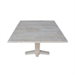 International Concepts Solid Wood Dual Drop Leaf Dining Table - Unfinished