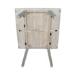 Unfinished Solid Wood Dual Drop Leaf Dining Table - Square