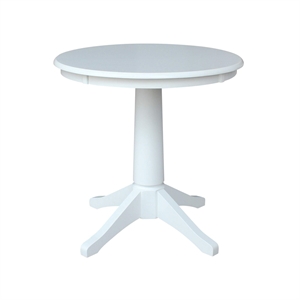 International Concepts 30&quot Round Top Pedestal Table - 28.9&quotH