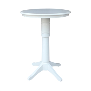 International Concepts 30&quot Round Top Pedestal Table - 40.9&quotH