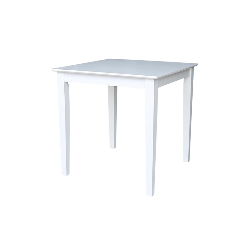 International Concepts 30X30 Dining Table With 2 Ladder Back Chairs