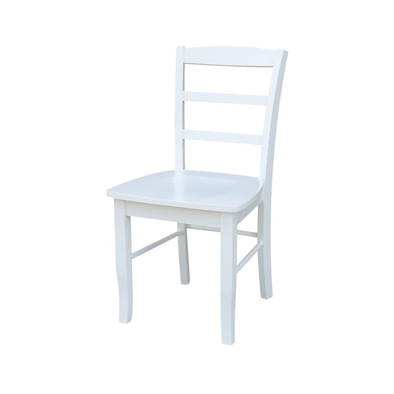 International Concepts 30X30 Dining Table With 2 Ladder Back Chairs
