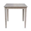 International Concepts Solid Wood Top Table - Dining Height