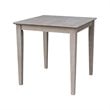 International Concepts Solid Wood Top Table - Dining Height
