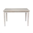 International Concepts Solid Wood Top Table - Dining Height