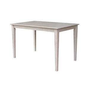 International Concepts Solid Wood Top Table - Dining Height