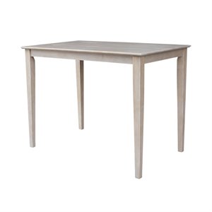 International Concepts Solid Wood Top Table - Counter Height