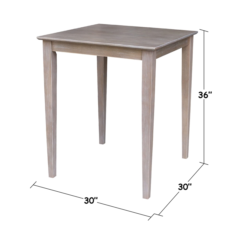 International Concepts 30X30 Counter Height Table With 2 San Remo Stools