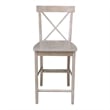 30X48 Counter Height Dining Table With 4 Counter Height Stools-Washed Gray Taupe