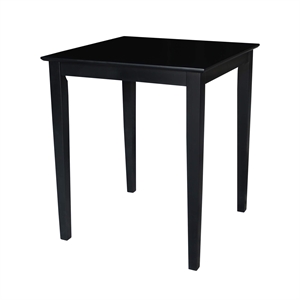 International Concepts 36&quot Solid Wood Top Table in Black