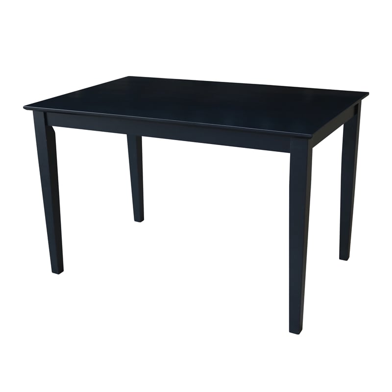 International Concepts Solid Wood Table in Black