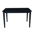 International Concepts Solid Wood Table in Black