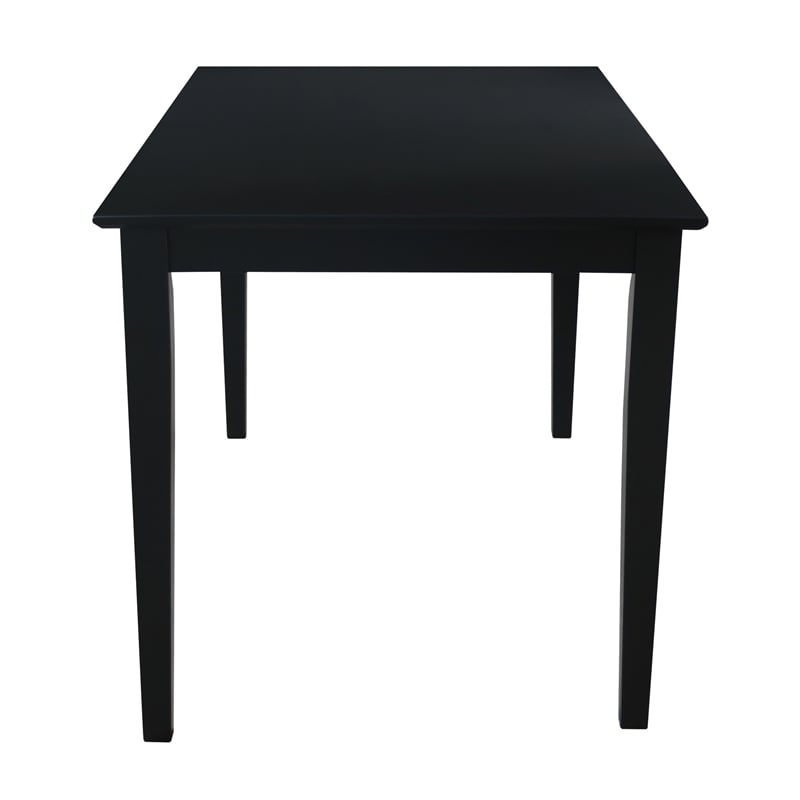 International Concepts Solid Wood Table in Black