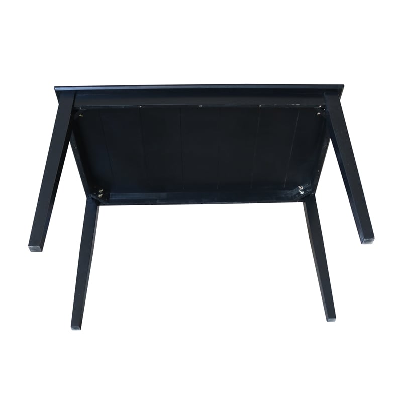 International Concepts Solid Wood Table in Black