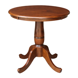 International Concepts 30&quot Round Top Pedestal Table - 28.9&quotH