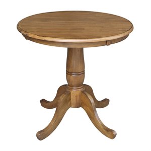 International Concepts 30&quot Round Top Pedestal Table - 28.9&quotH