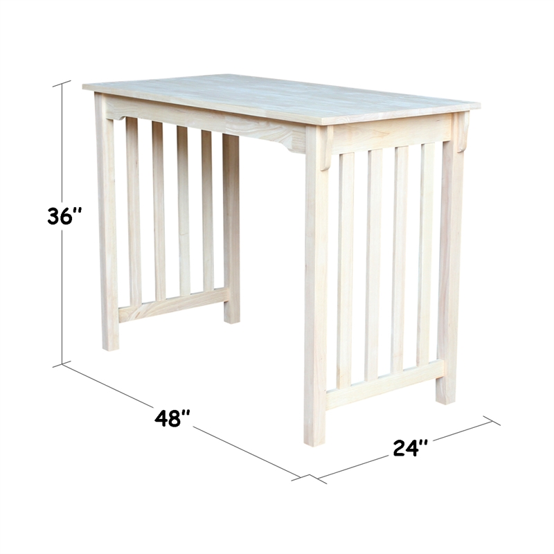 International Concepts Table - Counter Height Mission Style