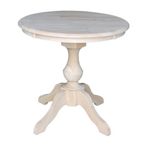 International Concepts 30&quot Round Top Pedestal Table - 28.9&quotH