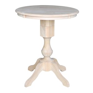 International Concepts 30&quot Round Top Pedestal Table - 34.9&quotH