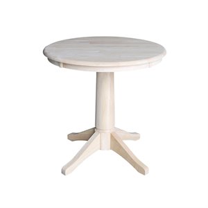 International Concepts 30&quot Round Top Pedestal Table - 28.9&quotH