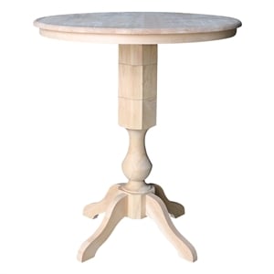 International Concepts 36&quot Round Top Bar Table in White