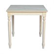 International Concepts Solid Wood Top Table with Turned Legs in Natural