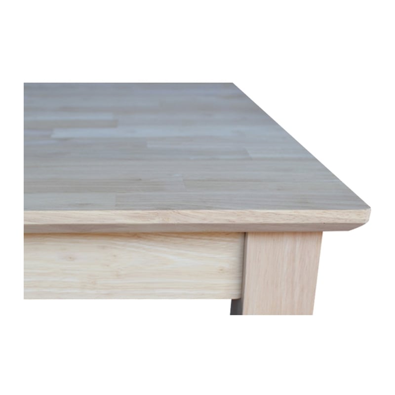 International Concepts Solid Wood Top Table