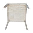 International Concepts Solid Wood Top Table in Unfinished