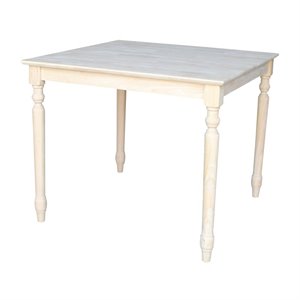 International Concepts Solid Wood Top Dining Table in Natural
