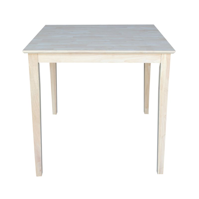 International Concepts Solid Wood Top Table