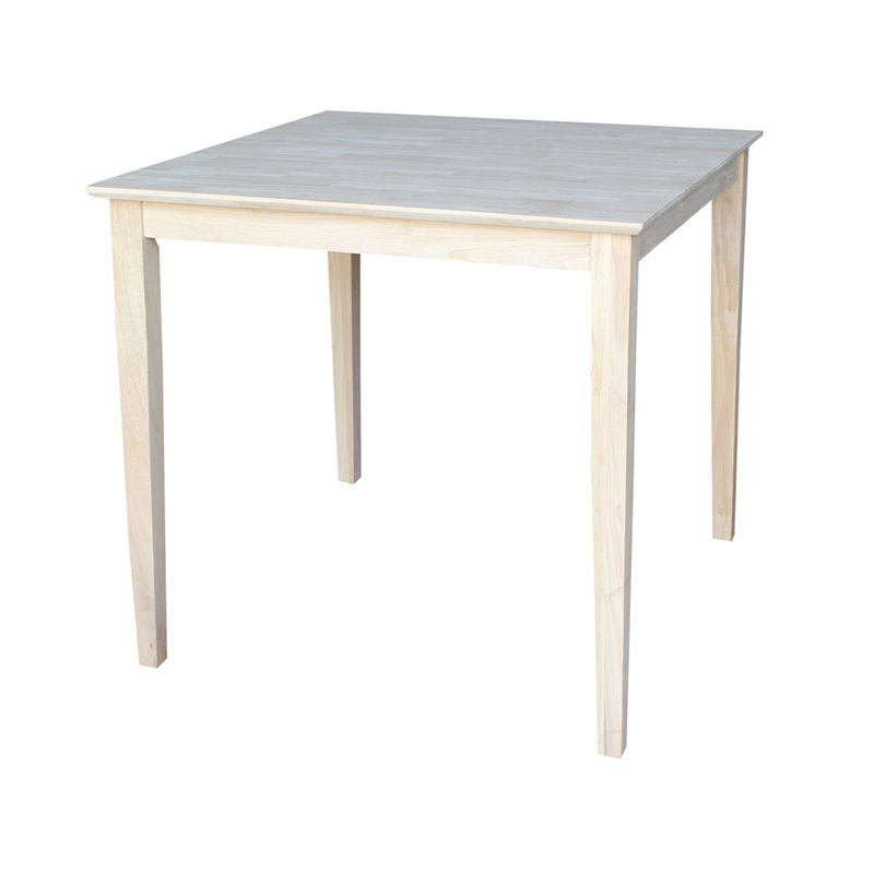 International Concepts Solid Wood Top Table