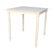 International Concepts Solid Wood Top Table - Turned Legs