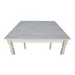 International Concepts Solid Wood Top Table - Turned Legs