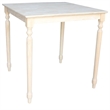 International Concepts Solid Wood Top Table - Turned Legs