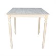 International Concepts Solid Wood Top Table - Turned Legs