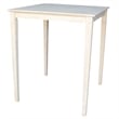 International Concepts Solid Wood Top Table