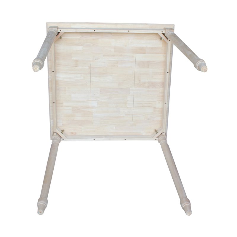 International Concepts Solid Wood Top Table - Turned Legs